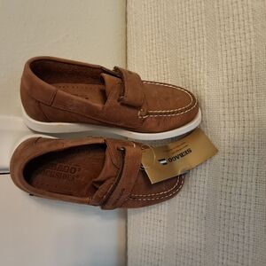 Sebago Brown Moccasins Classic Slip-On Style